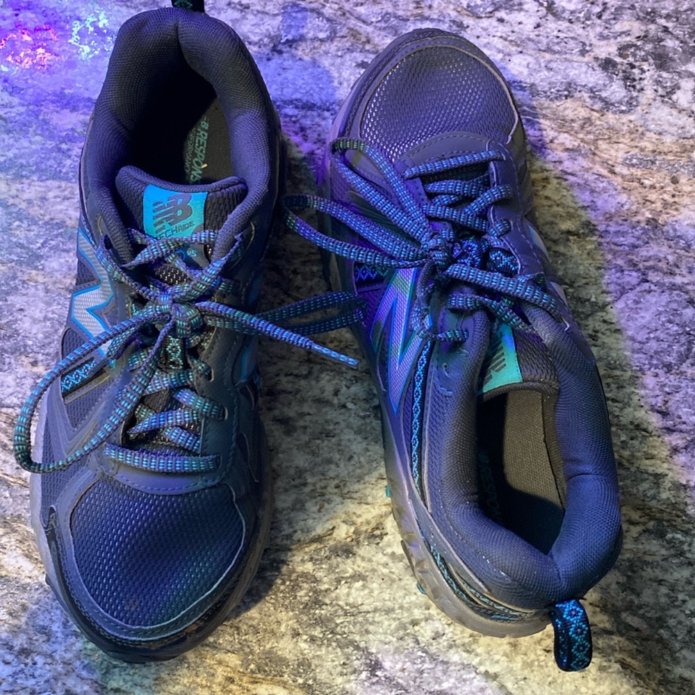 Gray / grayish blue with teal accents